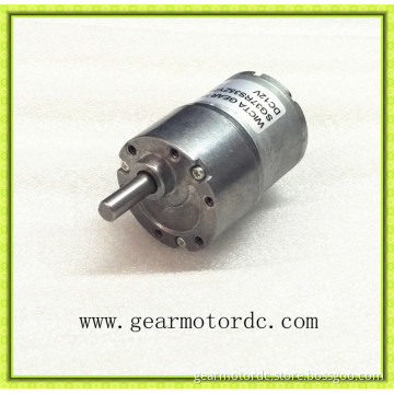10 watts Carbon brush 37mmOD Round gearbox 12vdc low rpm motor with 8mm steel shaft